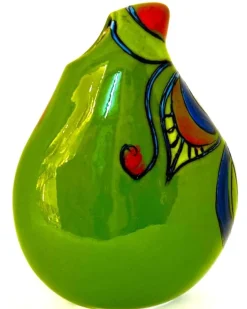 Sale Anita Harris Art Pottery Lime Nouveau Teardrop Vase - Small Pottery-Porcelain-China