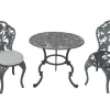 Fashion Cast Iron 3 piece Garden Setting - Grape Outdoor Furniture