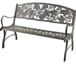 New Cast Iron Bench - Maple Leaf Outdoor Furniture