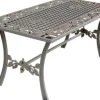 Hot Cast Iron Rectangle Coffee Table - Leaves Outdoor Furniture