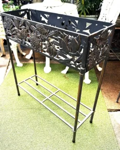 Discount Cast Iron Rectangle Plant Stand - Waratah Outdoor Furniture