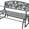Sale Cast Iron Rocking Bench - Maple Leaf Outdoor Furniture
