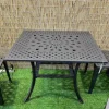 Online Cast Iron Square Conversation Table Outdoor Furniture