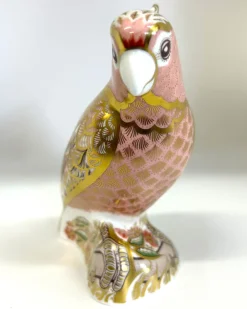 Fashion Crown Derby Pink Cockatoo Paperweight - Special Commissioned Edition of 2500 Royal Crown Derby