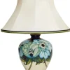 New Moorcroft Blue June L8/6 Lamp and Shade - Retired Moorcroft