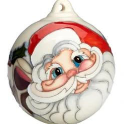 Sale Moorcroft Christmas Father Christmas Bauble Ornament Christmas | Moorcroft
