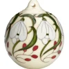 Online Moorcroft Christmas Snowdrop Ribbons Bauble Ornament Christmas | Moorcroft
