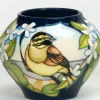 Fashion Moorcroft Cirl Bunting Vase 402/4 - Ltd Ed 30 Moorcroft