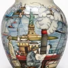 Clearance Moorcroft Coming to America Vase 61/10 - Numbered Moorcroft