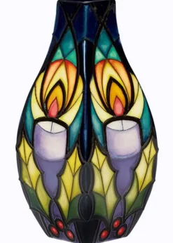 Clearance Moorcroft Flickering Hope Vase 355/5 - Ltd Ed 25 Christmas | Moorcroft