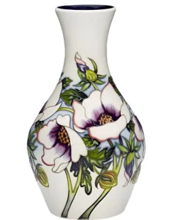 Fashion Moorcroft Flower of the Hour Vase 372/9 -Numbered *M.C.C Members Piece Moorcroft