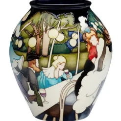 Online Moorcroft Garden Party Vase 4/8 - Ltd Ed 15 Moorcroft