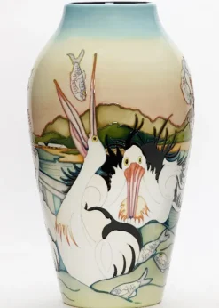 Outlet Moorcroft Pelican Parade Vase 200/15 - Ltd Ed 20 Moorcroft