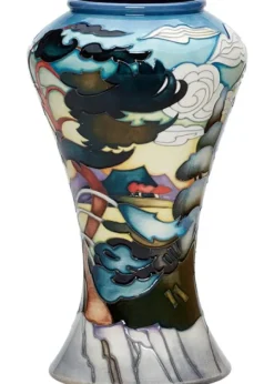 New Moorcroft Pine Island Vase 07/9 - Ltd Ed 25 Moorcroft