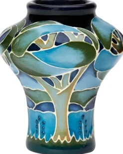 Online Moorcroft Sapphire Blues Miniature Vase 10/2 Moorcroft
