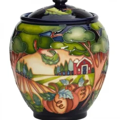 Clearance Moorcroft The Pumpkin Farm Lidded Box 401-5 Ltd Ed 10 Moorcroft
