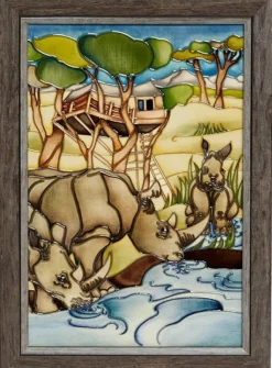 Hot Moorcroft Treetops Plaque PLQ2 - Ltd Ed 25 * Last One Moorcroft