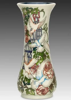 Hot Moorcroft Wedding Gift Vase 364/8 - Ltd Ed 30 Moorcroft