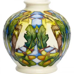 Fashion Moorcroft Wood Warbler Vase 41/4 - Ltd Ed 25 Moorcroft