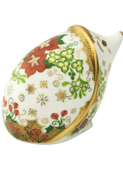 Outlet Royal Crown Derby Christmas Hedgehog Paperweight Christmas | Royal Crown Derby