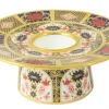 Hot Royal Crown Derby Old Imari Solid Gold Band Round Candleholder Royal Crown Derby