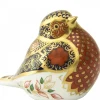 Fashion Royal Crown Derby Old Imari Solid Gold Band Robin Paperweight Royal Crown Derby