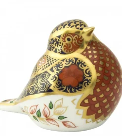 Fashion Royal Crown Derby Old Imari Solid Gold Band Robin Paperweight Royal Crown Derby