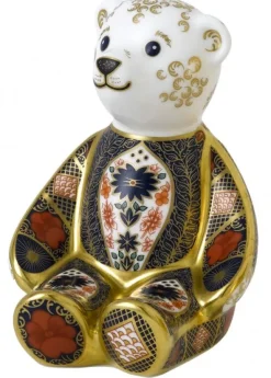 Outlet Royal Crown Derby Old Imari Solid Gold Band Bear Paperweight Royal Crown Derby