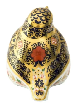 Fashion Royal Crown Derby Old Imari Solid Gold Band Robin Paperweight Royal Crown Derby