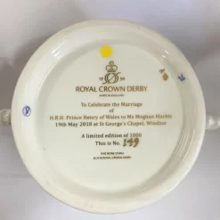Hot Royal Crown Derby Royal Wedding Prince Harry & Meghan Loving Cup - Ltd Ed 1000 Royal Crown Derby
