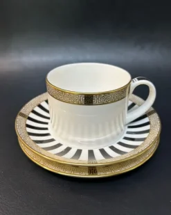 Hot Royal Crown Derby Satori Black Charnwood Trio Pottery-Porcelain-China | Royal Crown Derby