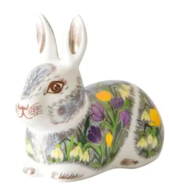 Hot Royal Crown Derby Springtime Bunny Paperweight Royal Crown Derby