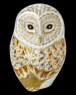 New Royal Crown Derby Winter Owl Paperweight Royal Crown Derby
