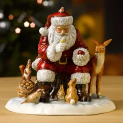 Outlet Royal Doulton A Woodland Christmas 2017 Annual Father Christmas Figurine of the Year HN5855 - LAST ONE Christmas | Pottery-Porcelain-China