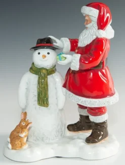 Outlet Royal Doulton Santas Snow Buddy 2019 Annual Father Christmas Figurine of the Year HN5922 - LAST ONE Christmas | Pottery-Porcelain-China