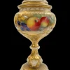 Clearance Royal Worcester Fruit Study Pedestal Pot-Pourri - Signed H. H. Price Pottery-Porcelain-China
