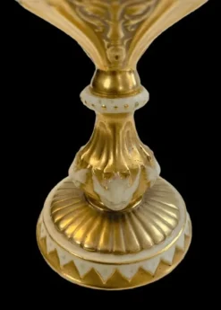 Clearance Royal Worcester Fruit Study Pedestal Pot-Pourri - Signed H. H. Price Pottery-Porcelain-China