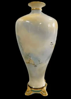 Online Royal Worcester Peacocks footed Vase - Unsigned Pottery-Porcelain-China