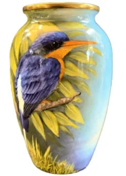 Online Steve Smith Buff Breasted Kingfisher Vase - Ltd Ed 5 Pottery-Porcelain-China