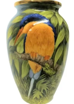 Online Steve Smith Buff Breasted Kingfisher Vase - Ltd Ed 5 Pottery-Porcelain-China