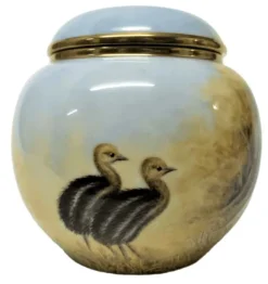 Hot Steve Smith Cassowary Lidded Vase - Ltd Ed 5 Pottery-Porcelain-China