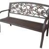 Outlet Tube Steel-Cast Iron Bench - Garden Birds Outdoor Furniture