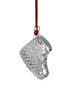 Discount Waterford 2024 Annual Christmas Crystal Baby's First Boot Ornament Christmas