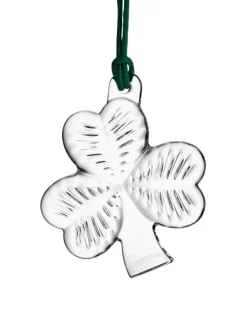 Clearance Waterford 2024 Christmas Crystal Mini Shamrock Ornament Christmas