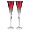 Online Waterford Crystal 2024 New Year Celebration Flutes Red-Set of 2 Christmas