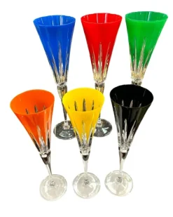 Online Waterford Crystal 2025 New Year Fireworks Flutes Assorted - Set of 6 Christmas