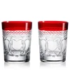 Outlet Waterford Crystal 2023 Times Square "Love" Ruby Banded DOF Pair - Ltd Ed Christmas