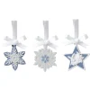Fashion Wedgwood 2022 Christmas Mini Charms Snowflakes and Stars Set of 3 Ornaments Christmas