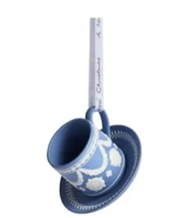 Best Wedgwood Christmas Tea Cup & Saucer Ornament - Discontinued Christmas